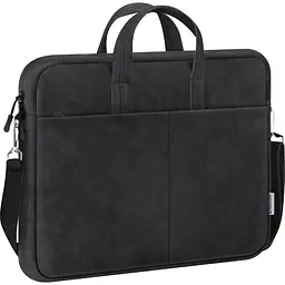 Сумка для ноутбука Defender 15.6' Solid, Black, екокожа, 410х310х40 мм (26091) (26091_DEFENDER) - мініатюра 1