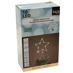 Верхівка на ялинку Luca Lighting Зірка 10 LED,13 см, теплий білий (8720362250487) - мініатюра 2