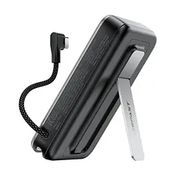 Зовнішній акумулятор ACEFAST M24-10000 22.5W magnetic fast charging power bank with holder and cable Metal Gray (6974316284871) - мініатюра 3