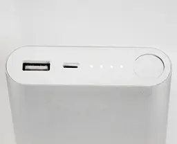 Зарядний пристрій на 10400mAh сріблястий повербанк для телефону - мініатюра 3