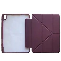Чохол Smart Case Clear+stylus для Apple iPad Air 4 10.9/Air 5 10.9 темно червоний - мініатюра 5