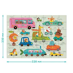 Пазл "Наздоганяй! На дорозі" DoDo Toys 300618, 48 елементів - мініатюра 4