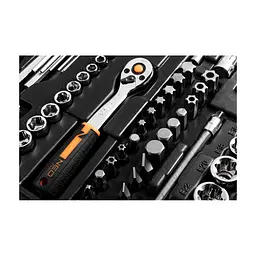 Набір інструментів Neo Tools CrV, у кейсі 1/2", 1/4", 3/8", 233 шт. (10-078) - мініатюра 5