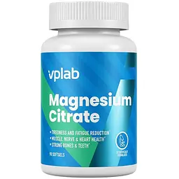 Цитрат магнію VPLab Magnesium Citrate, 90 капсул - Термін 02.26