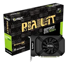 Відеокарта GeForce GTX 1050 Ti 4GB Palit StormX (NE5105T018G1-1070F) Б/В - мініатюра 1