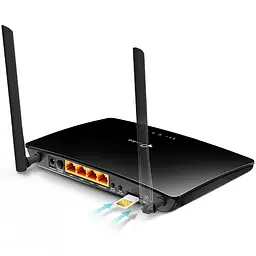 Маршрутизатор TP-Link TL-MR6400, 300Mbps Wireless N 4G LTE Router, build-in 150Mbps 4G LTE modem - мініатюра 4