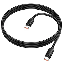 Дата кабель Hoco X115 Surpass Type-C to Type-C 240W (1m) Black - мініатюра 5