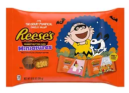 Шоколадні цукерки Reese's Peanut Butter Milk Chocolate Snoopy and Friends Halloween Candy Miniatures 281г