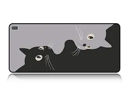 Великий килимок для мишки WorkPlaceShop Girls Cats 800 x 300 мм