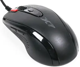 Комплект (Миша та Килим) A4Tech X-7120: Миша X-710BK + ігрова поверхня X7-200MP (4711421932172) (X-7120) - мініатюра 3