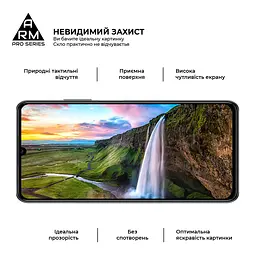Захисне скло на ZTE Blade A72s з олеофобним покриттям, Pro, повне проклеювання, антистатичний і пиловідштовхуючий шар, 9H, самоклеючеся, 2.5D, на весь екран, антистатичний клей, ArmorStandart (ARM68739) - мініатюра 5