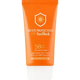 Сонцезахисний зволожуючий крем 3W Clinic Multi Protection UV Sun Block SPF50+ PA+++ 70 мл - мініатюра 2