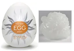 Мастурбатор яйце Tenga Egg Stronger Shiny білий - мініатюра 6
