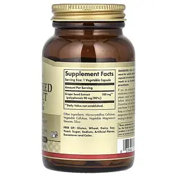 Екстракт Виноградних Кісточок Grape Seed Extract 100 мг - 60 вег. капсул - мініатюра 2