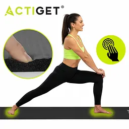 Килимок спортивний Actiget NBR 183 x 61 x 1.5 cм для йоги та фітнесу ACT0016 Black - мініатюра 9