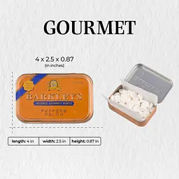 Драже Barkleys Gourmet Pepper Peach Mints 50г - мініатюра 2