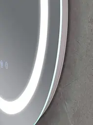 Дзеркало Mixxus Plain MC02-60 (годинник, LED-підсвічування, антизапотівання) (MI6012) - мініатюра 7