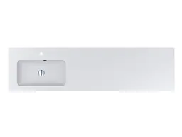 Умивальник Miraggio DELLA 1900 L (8813774) Mirasoft, Матовий, Накладний, Білий - мініатюра 4