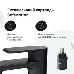 Змішувач для умивальника AM.PM Flash black matt F9H02122 - мініатюра 5