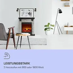 Електричний камін Klarstein Etna 1800W до 36 м² (10035043) - мініатюра 3