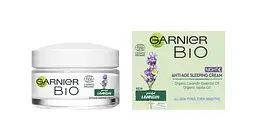 Нічний антивіковий крем для шкіри обличчя Garnier Bio з екстрактом лавандину, 50 мл (C6388100) - мініатюра 2