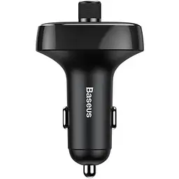 АЗП FM модулятор Baseus S-09 Overseas Edition 3.4A (2USB-A) (CCMT000301) Black - мініатюра 5