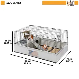 Клітка Ferplast Modular 2 для кроликів та морських свинок - мініатюра 2