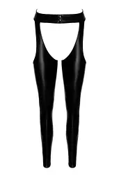 Легінси Noir Handmade F323 Rebel, M, black, під латекс, з відкритими стегнами та сідницями - мініатюра 7