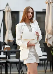 Сумка жіноча Sambag Rose BZN молочний 20 х 24 х 7 см (94000011) - мініатюра 6
