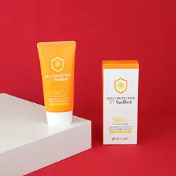 Сонцезахисний зволожуючий крем 3W Clinic Multi Protection UV Sun Block SPF50+ PA+++ 70 мл - мініатюра 3