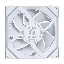 Кулер до корпусу Lian Li UNI Fan SL WIRELESS LCD 120-3, White (G99.12SLLCD1W3W.00) - мініатюра 6
