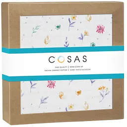 Пелюшка муслінова Cosas Flowers 80х100 см (MuslinDiapers_FlowersMothColor)