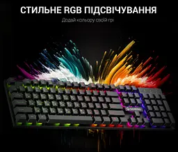 Ігрова клавіатура GamePro GPGK-296 Headshot USB RGB Black - мініатюра 10