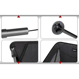 Стілець складаний Naturehike Stellaluna L04 CNK2450JJ015, розмір M, алюміній, чорний - мініатюра 4