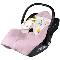 Ковдра для люльки Lionelo Travel Swaddle Blanket pink flower (LO-TRAVEL SWADDLE BLANKET PINK FLOWER) - мініатюра 2