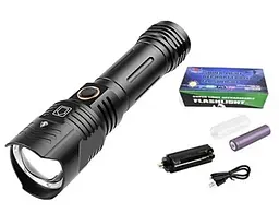 Ручний ліхтар L-12-P70 zoom + PowerBank + microUSB 18650 (3xААА) 5 режимів - мініатюра 2