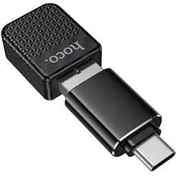 Адаптер Hoco HU3 Tony car wireless CarPlay Black - мініатюра 2