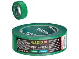 Стрічка ALLOID BUILDING TOOLS 38x40, 140 мкм Стрічка малярська для шорстких поверхонь, зелена 38мм х 40м, 140мкм
