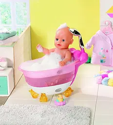 Автоматична ванна для ляльки Baby Born S2 кумедне купання, зі світлом і звуком (831908) - мініатюра 2