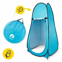 Намет туалет-душ, переодягальня Mountain Goat Pop-Up 200 x 110 x 110 см саморозкладний Sky Blue (P-5905973401456) - мініатюра 10