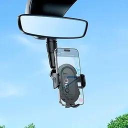 Авто тримач на дзеркало Hoco H88 Rally ultra-thin car holder rear view mirror для смартфонів 4.5-7" - мініатюра 3