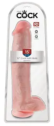 Фалоімітатор Pipedream King Cock 15Inch, 38 см (тілесний) - мініатюра 5