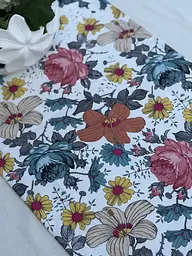 Ранер доріжка Ecotton DUCK 45x170 см для обіднього столу водовідштовхувальна в квітках (25123) - мініатюра 2