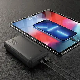 Зовнішній акумулятор Hoco J87A Tacker Power Bank 20000mAh чорний - мініатюра 4