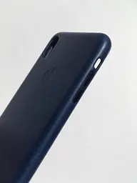 Оригінальний шкіряний чохол для iPhone XS Max Apple Leather Case Midnight Blue MRWU2ZM/A - мініатюра 2