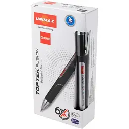 Ручка кулькова Unimax Top Tek Fusion 10 000, чорна (UX-10 000-01) - мініатюра 3
