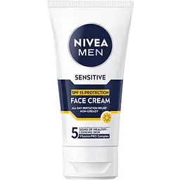 Крем для обличчя Nivea Men для чутливої шкіри з SPF 15 захистом 75 мл (88543)