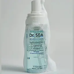 Очищувальна піна гідробустер для обличчя Dr. Sea з комплексом NeoGlow та гіалуронаном 150 мл (20844) - мініатюра 3