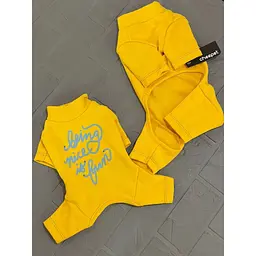 Трикотажний костюм для собак Being nice is fun, оранжевий L Cheepet zoo0005692 - мініатюра 4