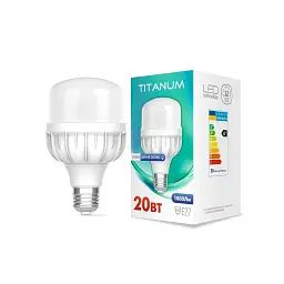 Лампочка TITANUM A80 20W E27 6500К (TL-HA80-20276) - мініатюра 2